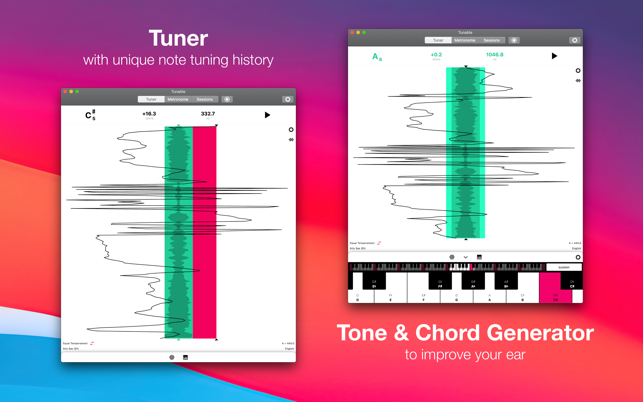 ‎Tunable – Tuner & Metronome Screenshot