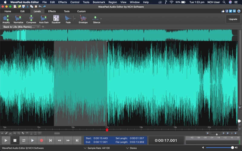 wavepad audio editor iphone screenshot 1