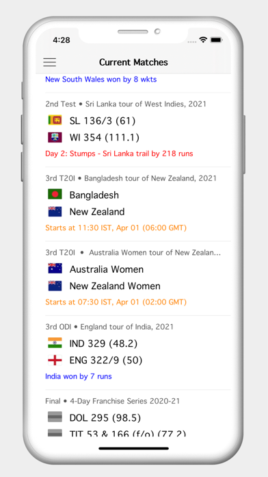 Cricview - Cricket live score Screenshot