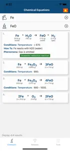 Chemical Equation screenshot #1 for iPhone