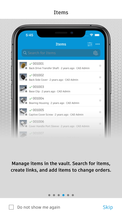 Autodesk Vault Mobile Screenshot