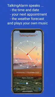 talkingalarm - alarm clock iphone screenshot 1