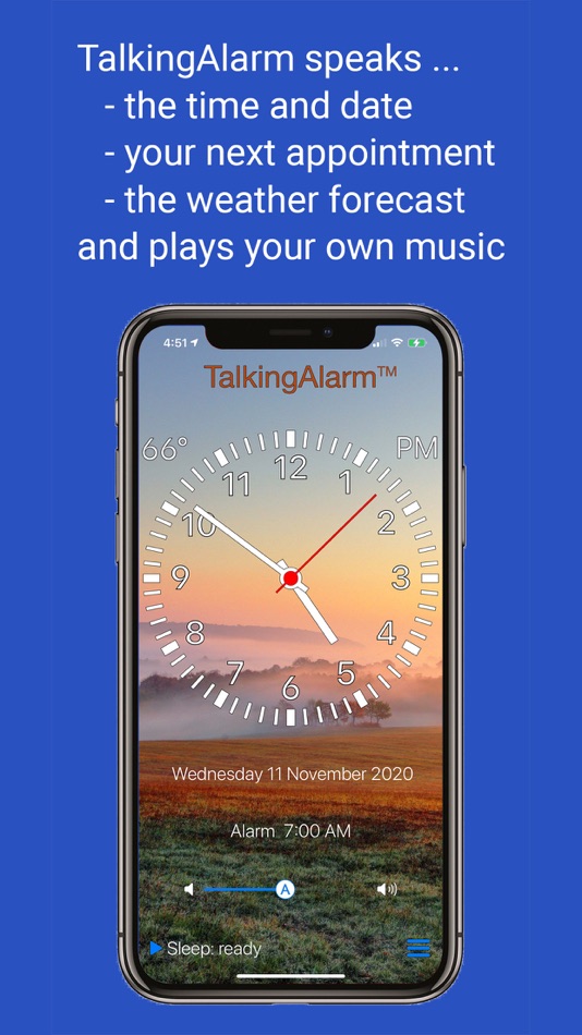 TalkingAlarm nightstand alarm - 17.3.6 - (iOS)