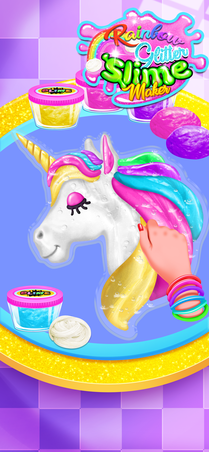 Rainbow Glitter Slime Maker