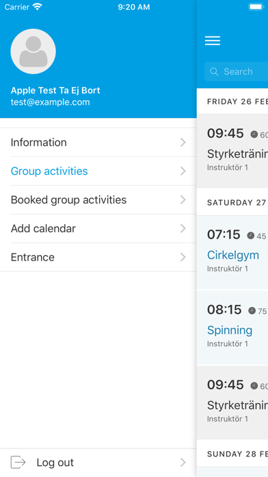 PerformanceGym Screenshot