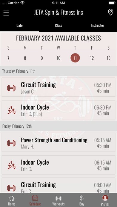 JETA Spin and Fitness Screenshot