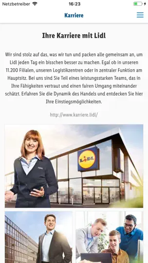 Capture d'écran de We Are Lidl sur iPhone 6