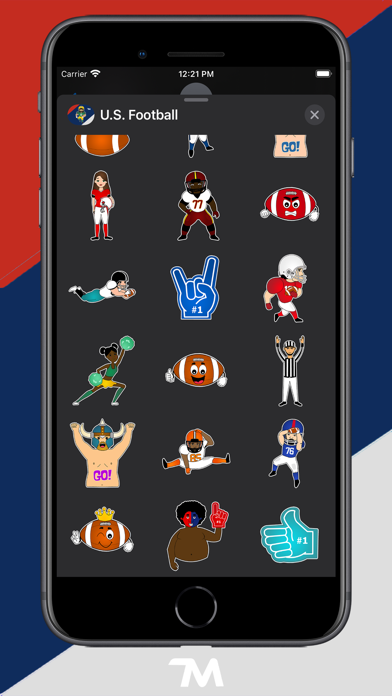 Screenshot 3 of U.S. Football Stickers App