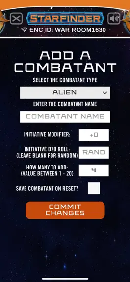 Game screenshot Starfinder Combat Tracker mod apk