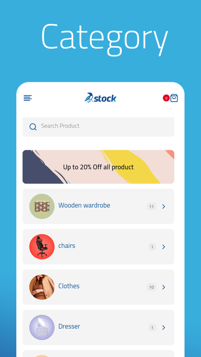 theStock.store Screenshot