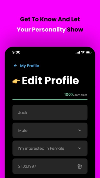 INCINQ - The Blind Dating App Screenshot