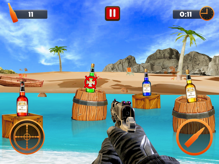Bottle Shoot 3D Shooting Games