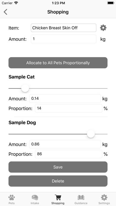 Raw Calculator Screenshot