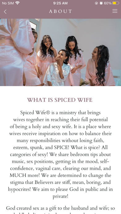 Spiced Wife App Screenshot