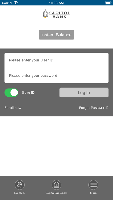 Capitol Bank Mobile Banking Screenshot