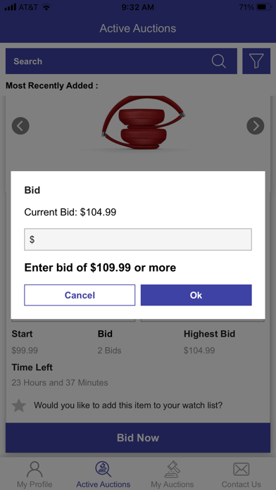 Care and Share Thrift Auction Screenshot