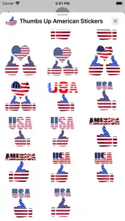 thumbs up american stickers iphone screenshot 4