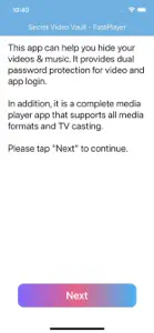 Secret Video Vault-Fast Player screenshot #1 for iPhone