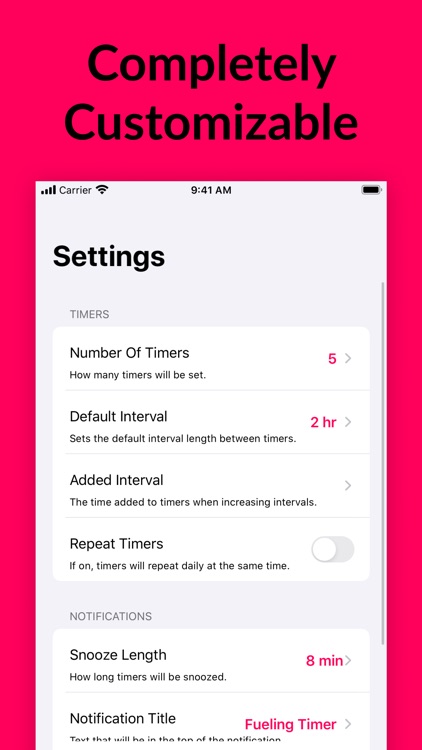 Fueling Timer