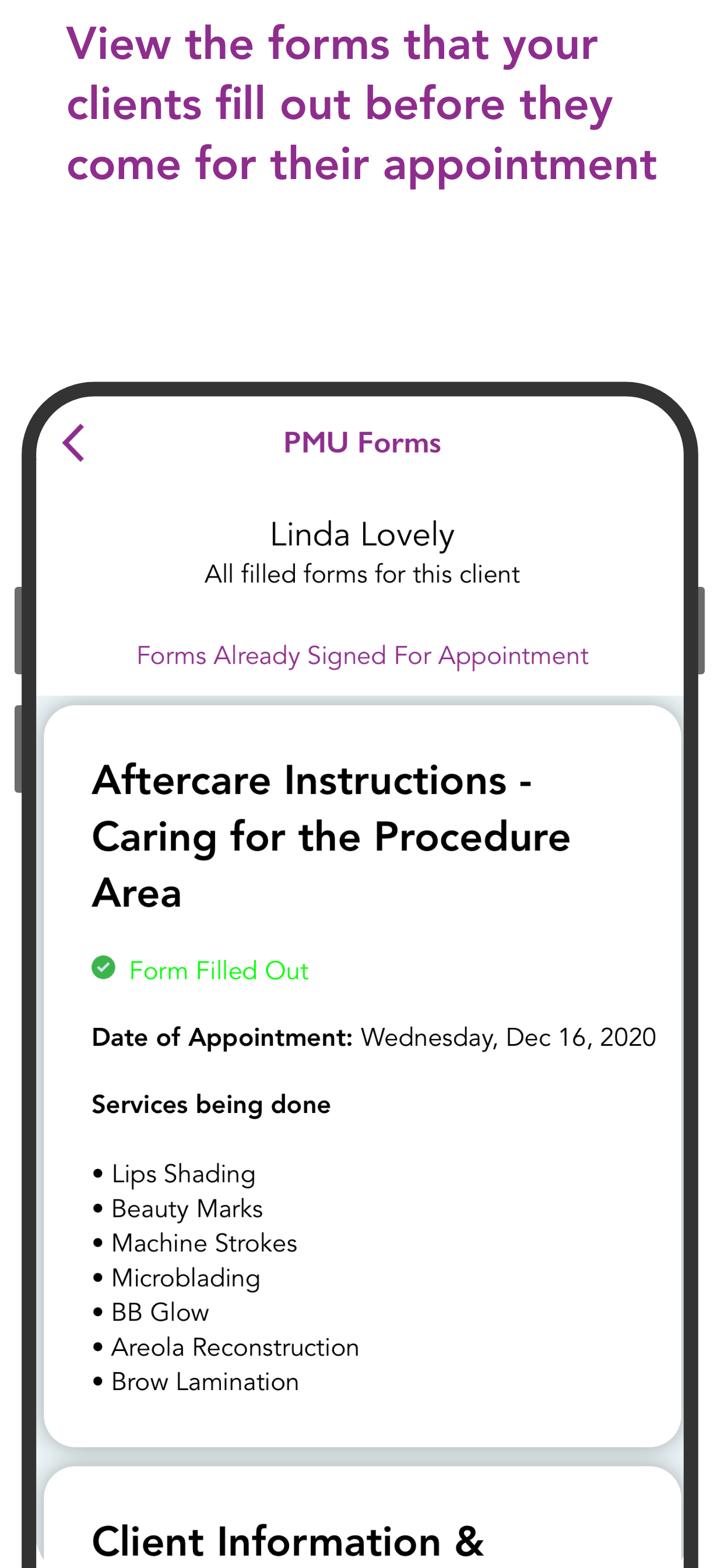 PMU Forms