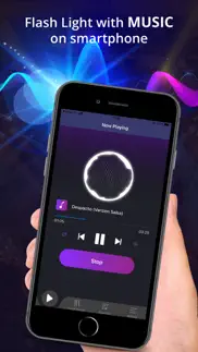 mp3 flash - music strobe light iphone screenshot 2