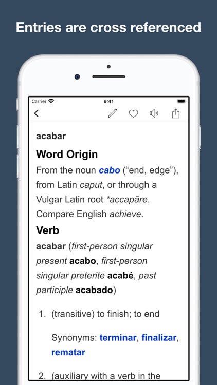 Dictionary of Spanish language screenshot-3