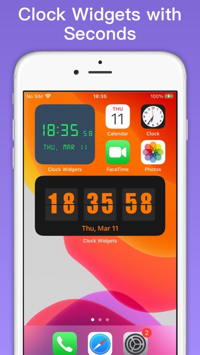 Screenshot #1 pour Widgets d'horloge de veille