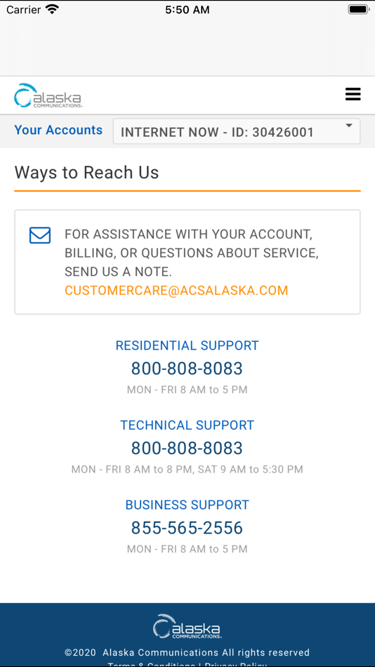 #6. AccountView (iOS) โดย: Alaska Communications