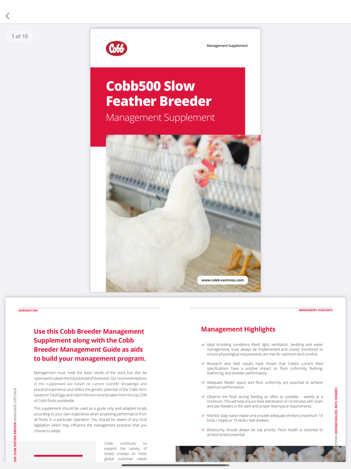 Cobb Flock Management