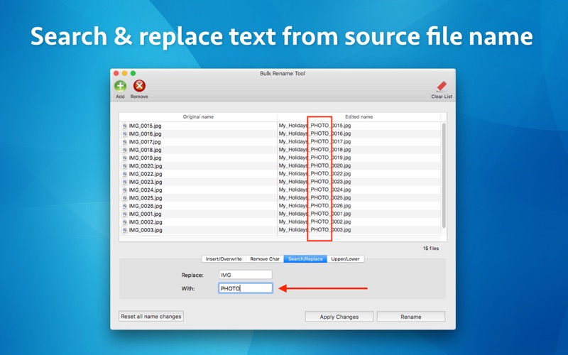 Screenshot #3 pour Bulk Rename Tool