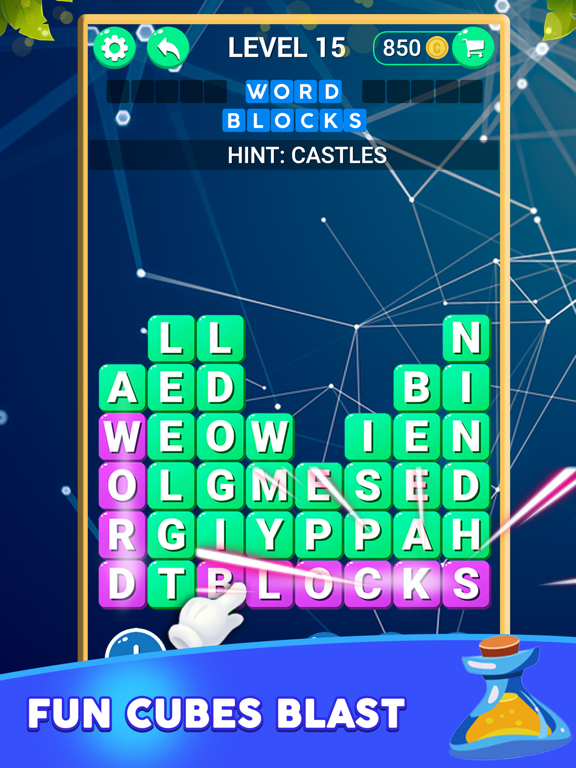 Screenshot #5 pour WORD BLOCKS: GUESS PUZZLE LINK