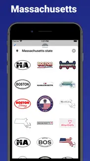 massachusetts - emoji stickers iphone screenshot 1