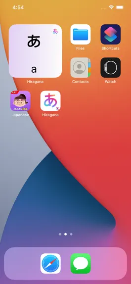 Game screenshot Japanese Hiragana Widget mod apk