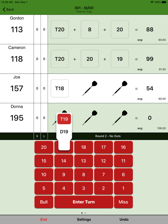 Screenshot #6 pour Simple Darts Scoreboard
