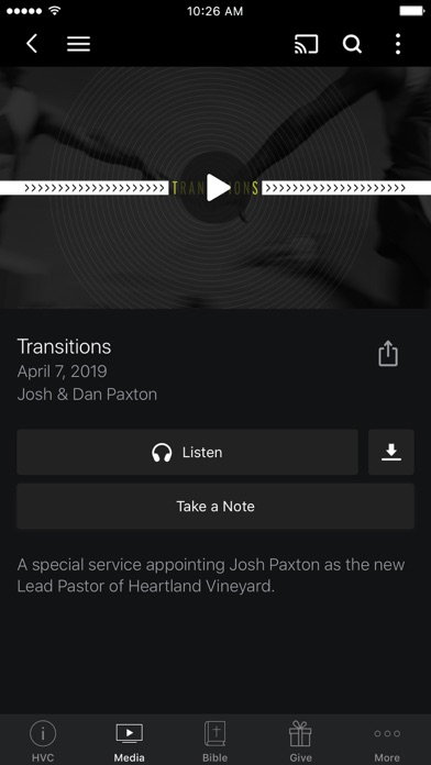 Heartland Vineyard Church Screenshot
