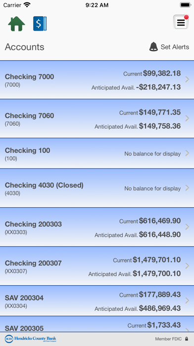 Hendricks County Bank Business Screenshot