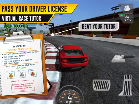 Race Driving License Test iPad app afbeelding 5