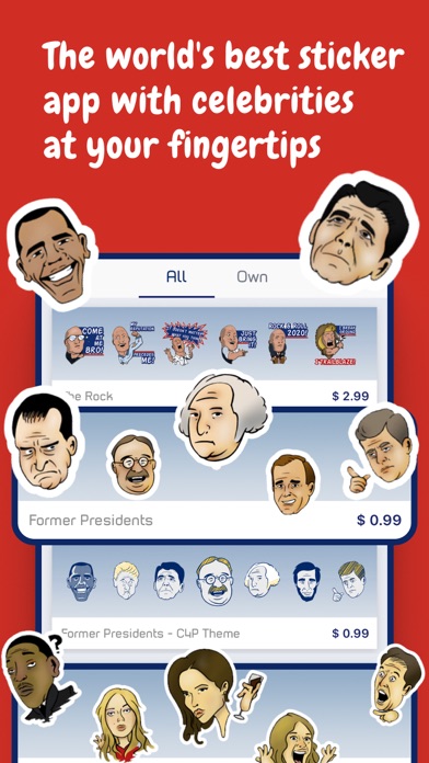 CelebritySticker - Messenger Screenshot