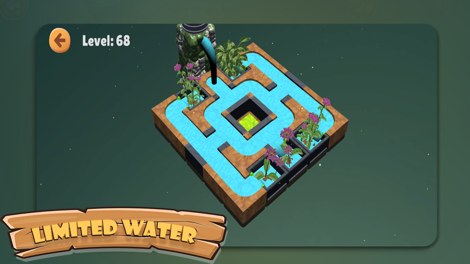 #7. Water connect Puzzle game 3D (iOS) By: Bhargav Mavani