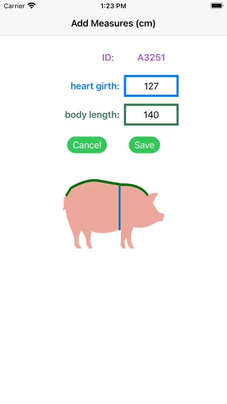 Pig Weight Estimator screenshot 4 of 6