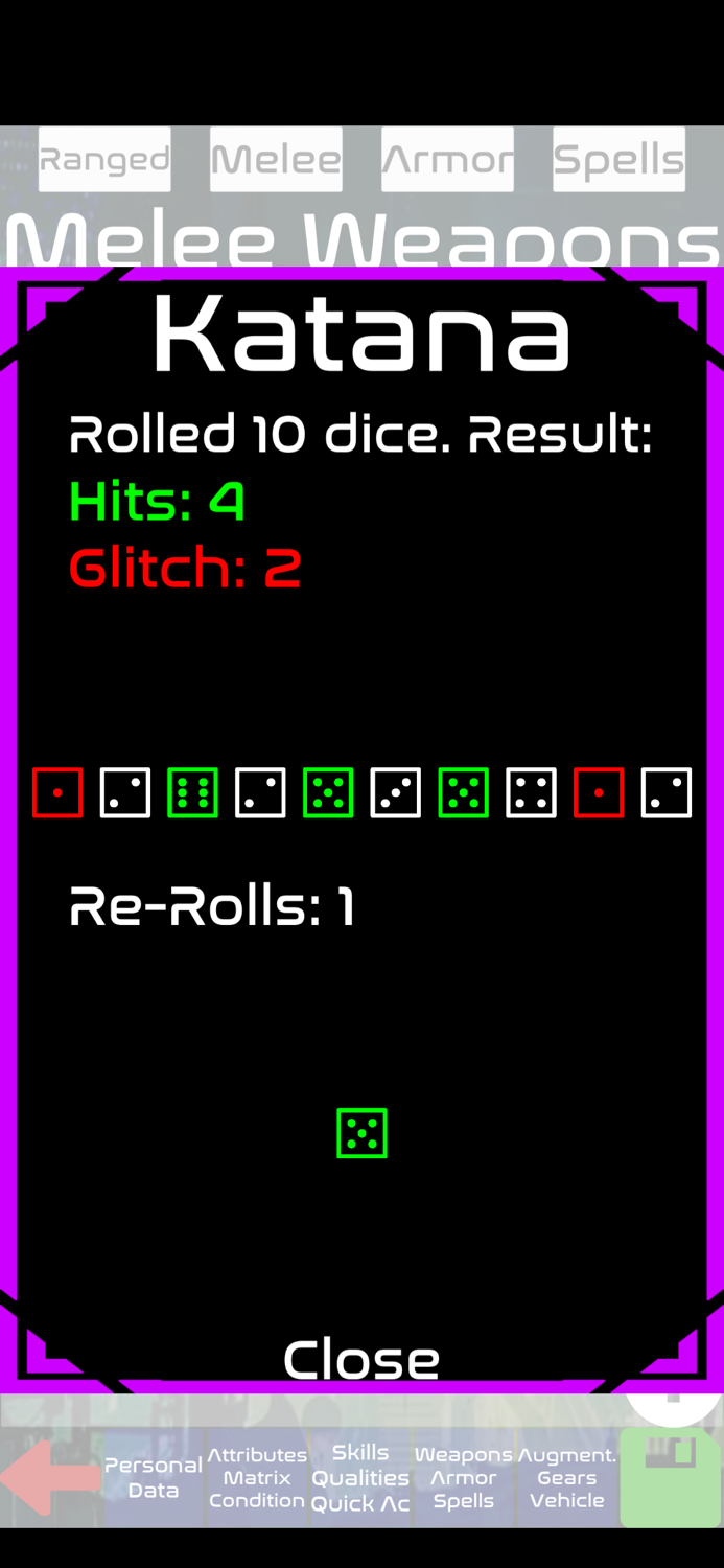 SR 6th Character sheet