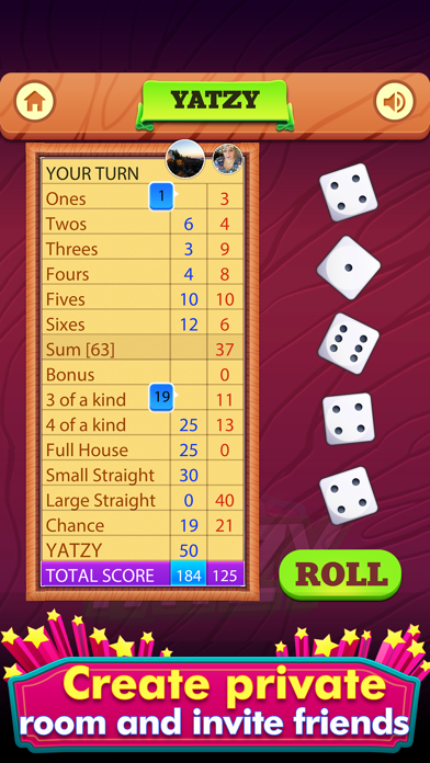 Yahtzee screenshot 3