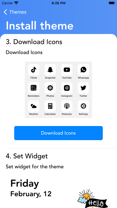 Themes - Icons App & Widget Screenshot