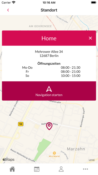 Clubapp AVIVA Frauen Fitness Screenshot