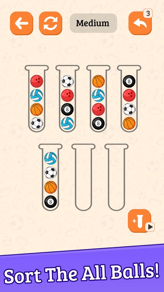 #5. Sort The Balls Challenge (iOS) Podle: Abhishek Akhani