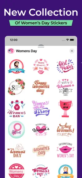 Game screenshot Women's Day Stickers! hack
