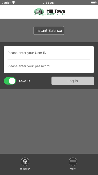 Mill Town Credit Union Screenshot