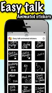 easy talk animated stickers iphone screenshot 3