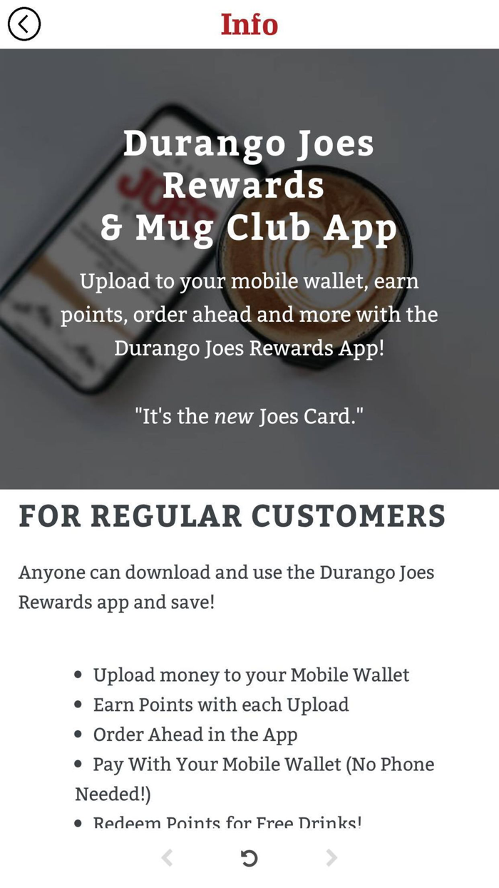 Durango Joes Rewards