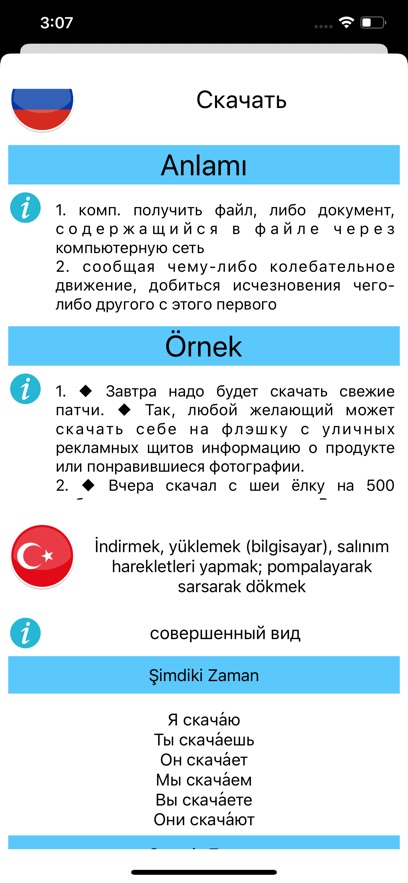 Rusça Fiil Çekimleri
